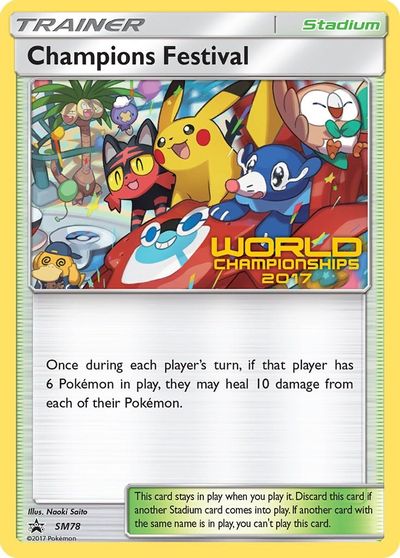 Champions Festival (SM78) (2017) [Sun & Moon: Black Star Promos] | GnG Games