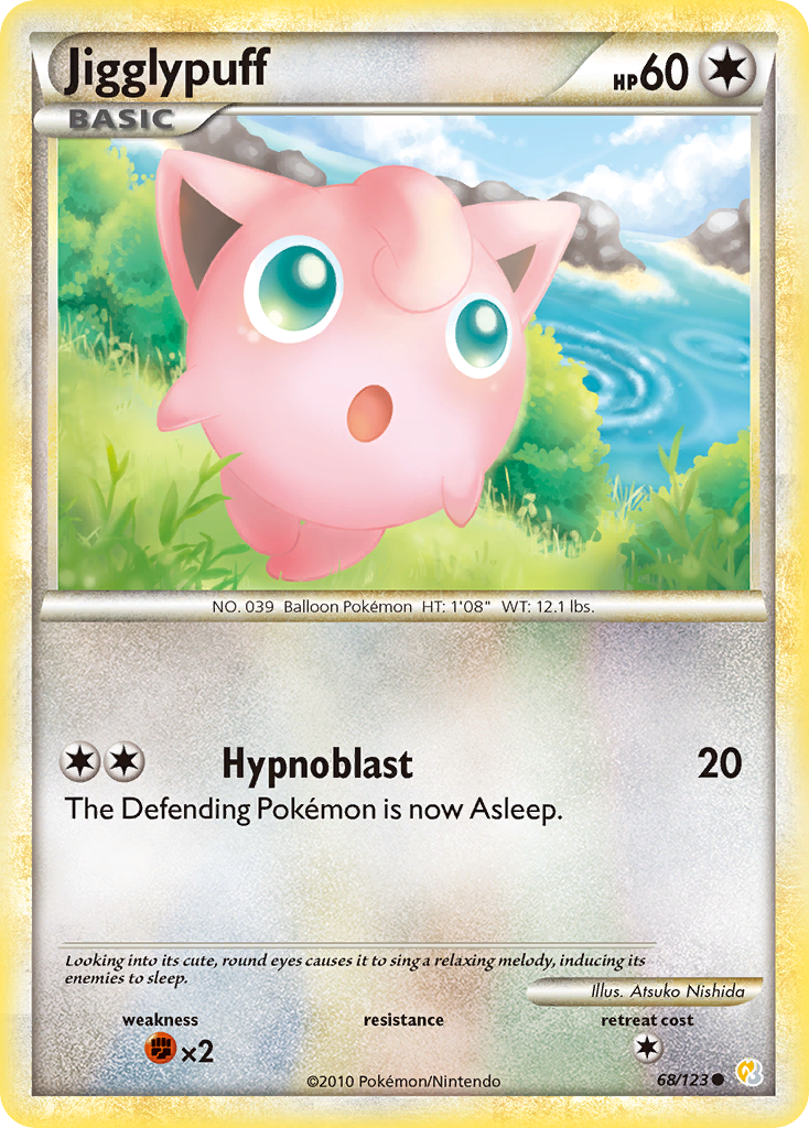 Jigglypuff (68/123) [HeartGold & SoulSilver: Base Set] | GnG Games