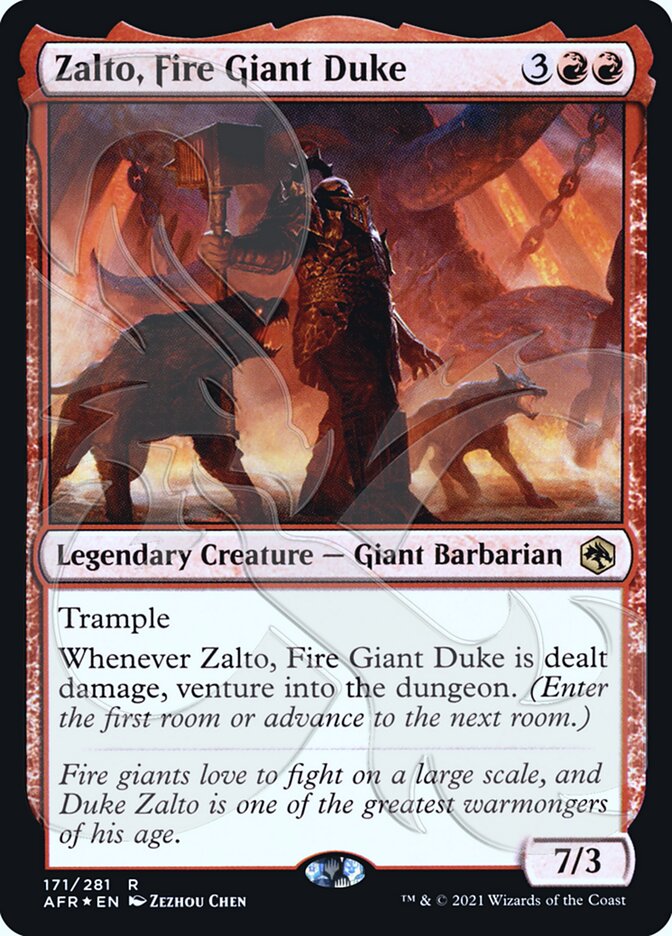 Zalto, Fire Giant Duke (Ampersand Promo) [Dungeons & Dragons: Adventures in the Forgotten Realms Promos] | GnG Games