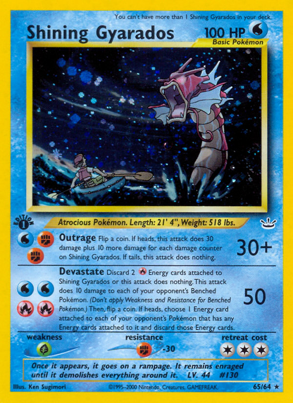 Shining Gyarados (65/64) [Neo Revelation 1st Edition] | GnG Games