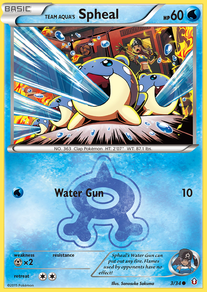 Team Aqua's Spheal (3/34) [XY: Double Crisis] | GnG Games