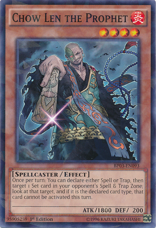 Chow Len the Prophet (Shatterfoil) [BP03-EN093] Rare | GnG Games