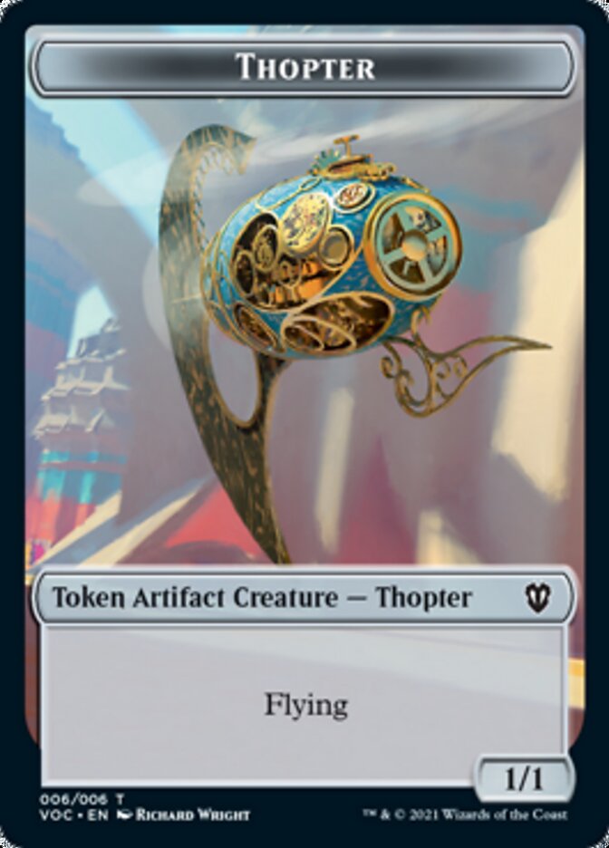 Spirit (003) // Thopter Double-sided Token [Innistrad: Crimson Vow Commander Tokens] | GnG Games