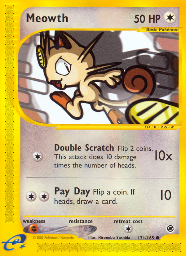 Meowth (121/165) [Expedition: Base Set] | GnG Games