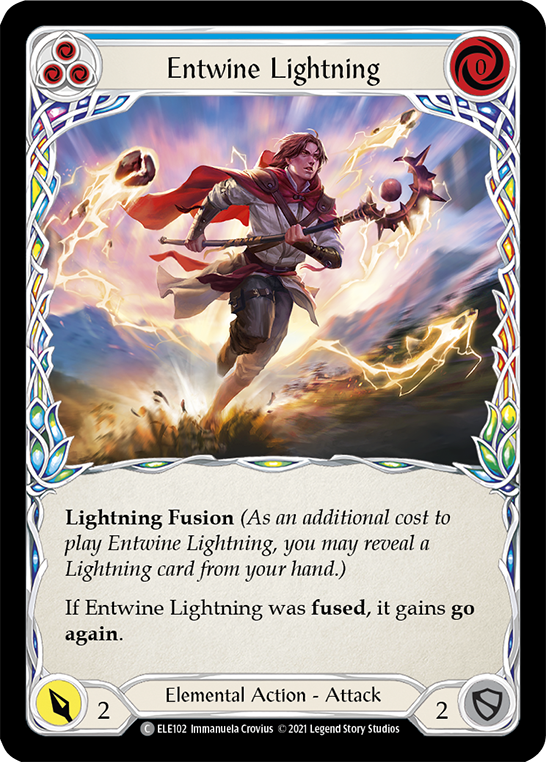 Entwine Lightning (Blue) [ELE102] (Tales of Aria)  1st Edition Rainbow Foil | GnG Games