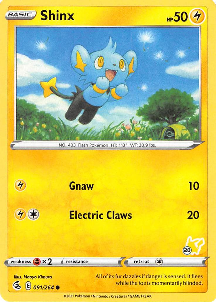 Shinx (091/264) (Pikachu Stamp #20) [Battle Academy 2022] | GnG Games