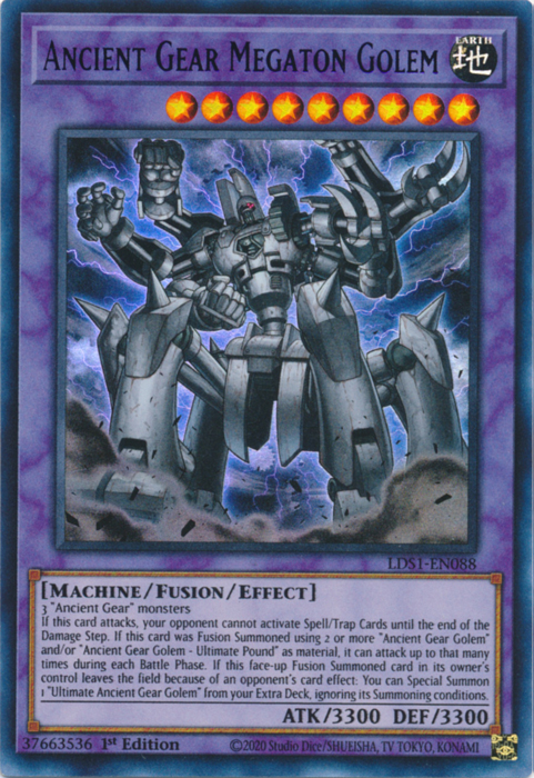 Ancient Gear Megaton Golem (Blue) [LDS1-EN088] Ultra Rare | GnG Games