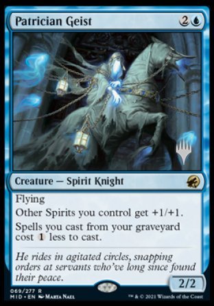 Patrician Geist (Promo Pack) [Innistrad: Midnight Hunt Promos] | GnG Games