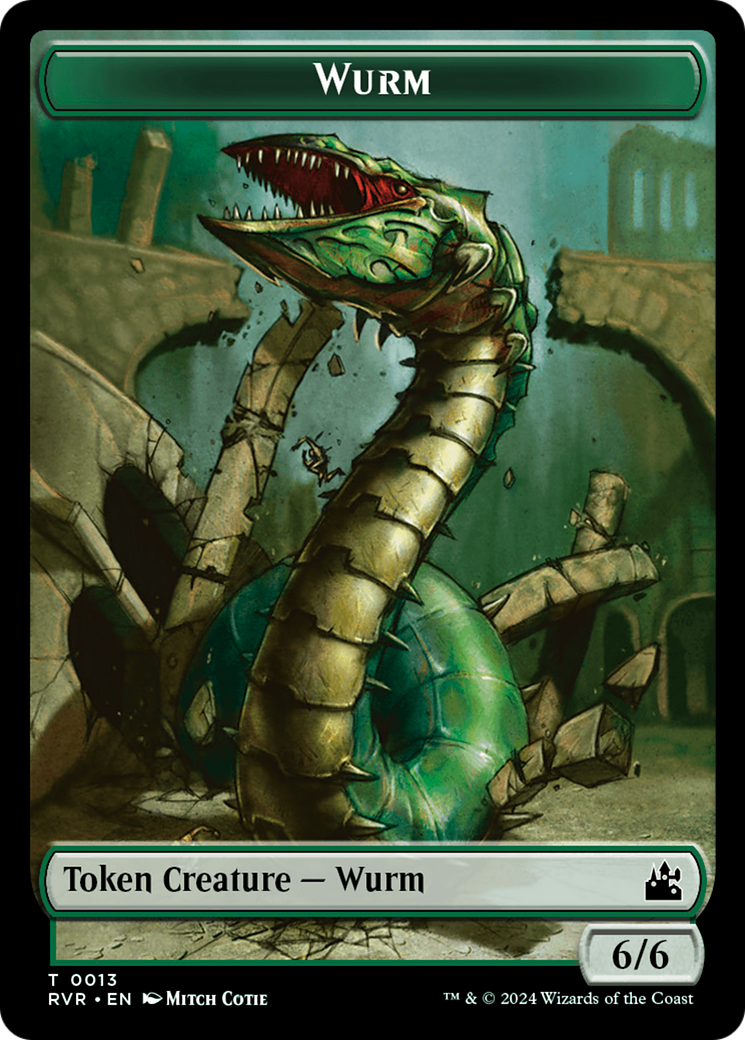 Bird // Wurm Double-Sided Token [Ravnica Remastered Tokens] | GnG Games