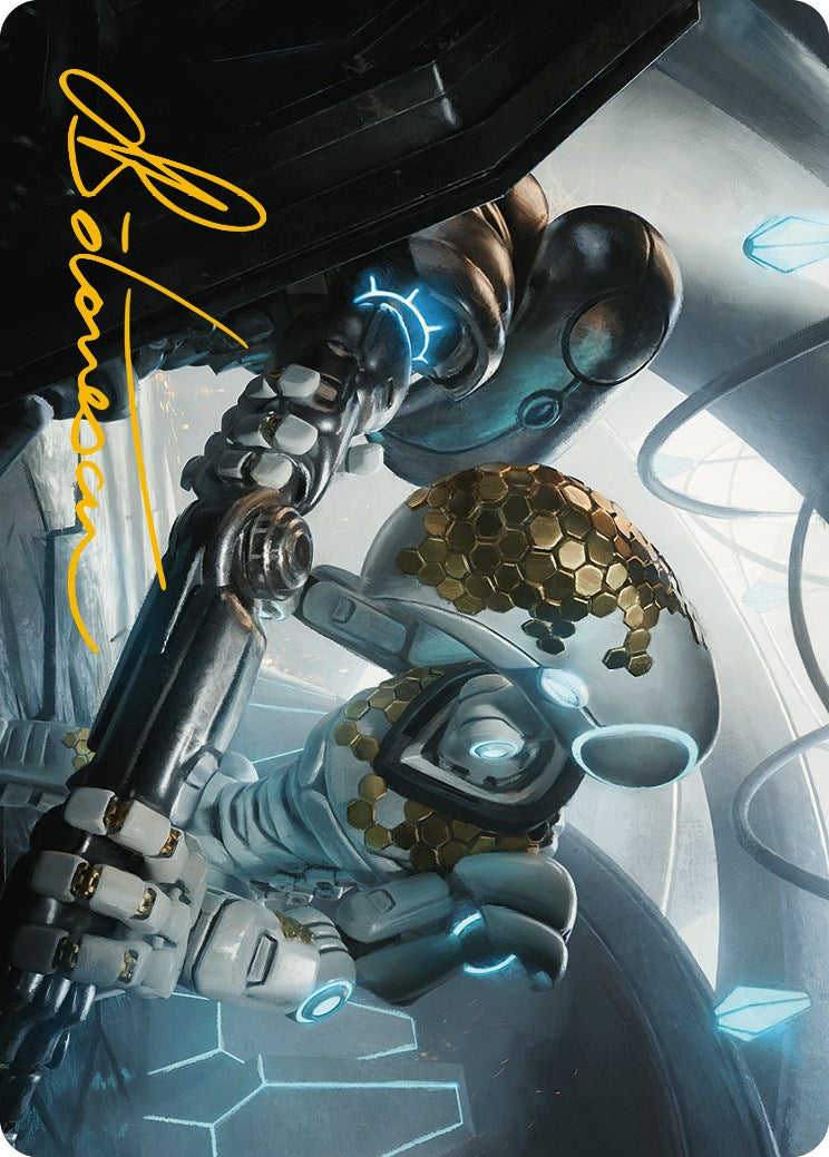Myr Kinsmith Art Card (Gold-Stamped Signature) [Phyrexia: All Will Be One Art Series] | GnG Games