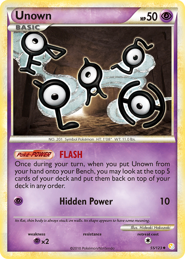 Unown (55/123) [HeartGold & SoulSilver: Base Set] | GnG Games