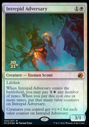 Intrepid Adversary [Innistrad: Midnight Hunt Prerelease Promos] | GnG Games