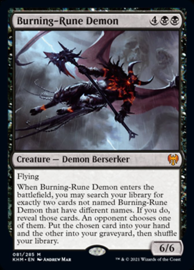 Burning-Rune Demon [Kaldheim] | GnG Games