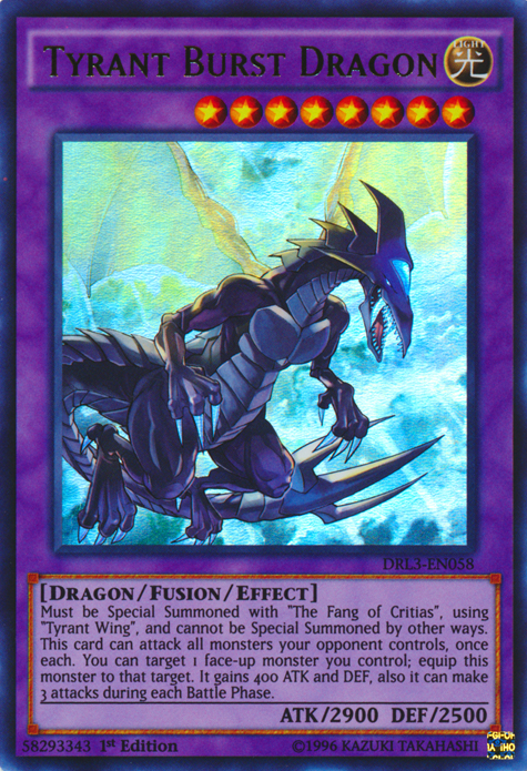 Tyrant Burst Dragon [DRL3-EN058] Ultra Rare | GnG Games