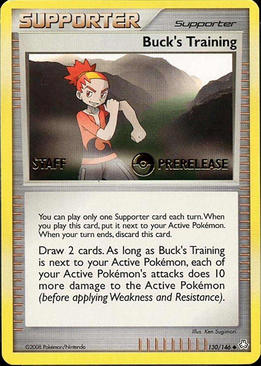 Buck's Training (130/146) (Staff Prerelease Promo) [Diamond & Pearl: Legends Awakened] | GnG Games