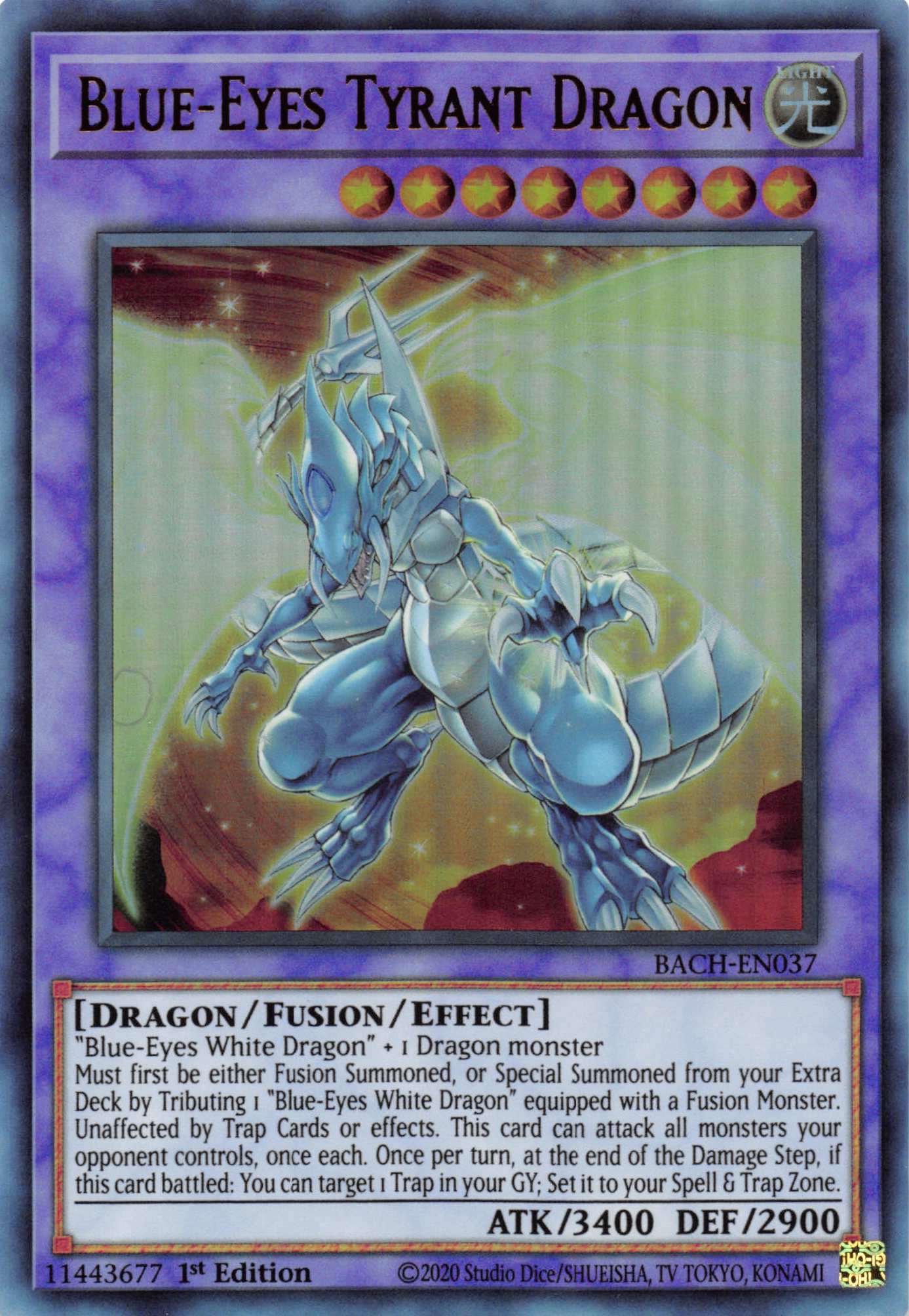 Blue-Eyes Tyrant Dragon [BACH-EN037] Ultra Rare | GnG Games