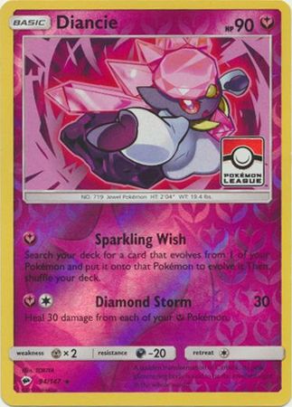 Diancie (94/147) (League Promo) [Sun & Moon: Burning Shadows] | GnG Games