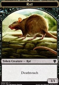 Rat (003) // Cat (001) Double-sided Token [Commander 2017 Tokens] | GnG Games