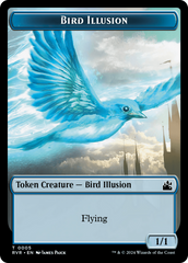 Bird // Bird Illusion Double-Sided Token [Ravnica Remastered Tokens] | GnG Games