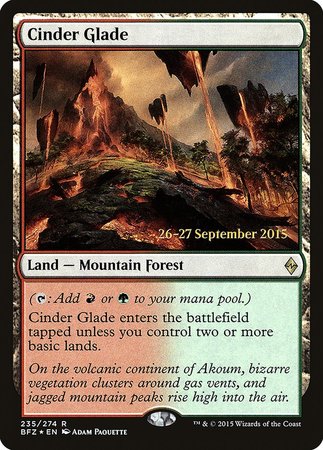 Cinder Glade [Battle for Zendikar Promos] | GnG Games