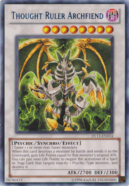 Thought Ruler Archfiend (Blue) [DL11-EN014] Rare | GnG Games