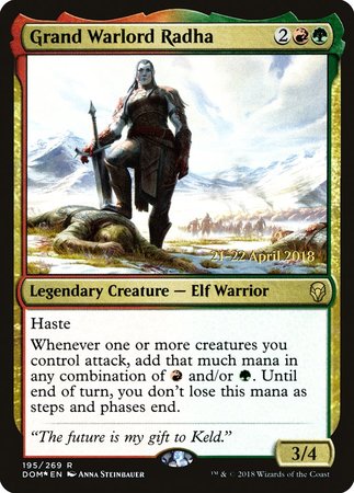 Grand Warlord Radha [Dominaria Promos] | GnG Games