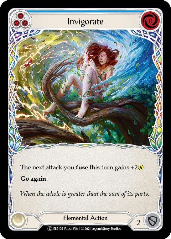 Invigorate (Blue) [U-ELE105] Unlimited Rainbow Foil | GnG Games