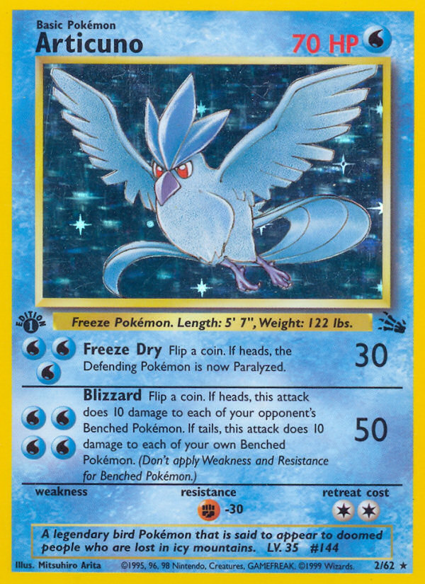 Articuno (2/62) [Fossil 1st Edition] | GnG Games