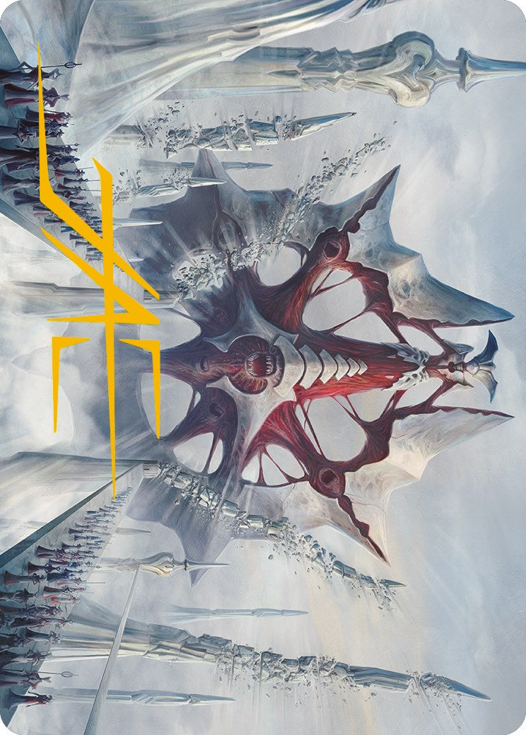 Mondrak, Glory Dominus Art Card (Gold-Stamped Signature) [Phyrexia: All Will Be One Art Series] | GnG Games