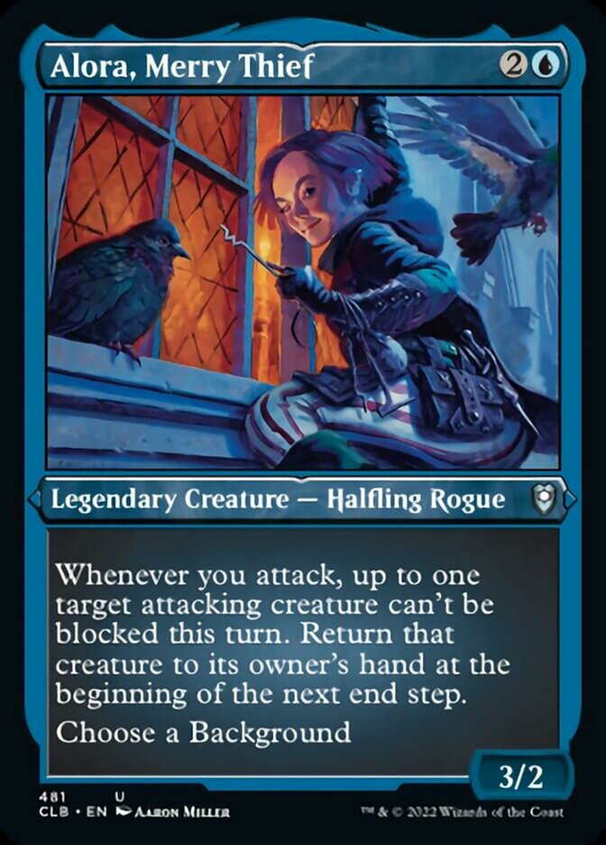 Alora, Merry Thief (Foil Etched) [Commander Legends: Battle for Baldur's Gate] | GnG Games