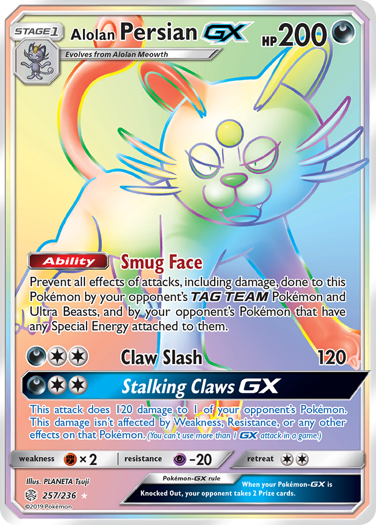 Alolan Persian GX (257/236) [Sun & Moon: Cosmic Eclipse] | GnG Games