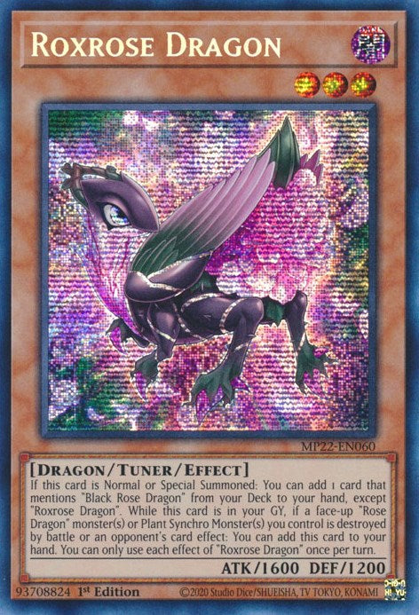 Roxrose Dragon [MP22-EN060] Prismatic Secret Rare | GnG Games