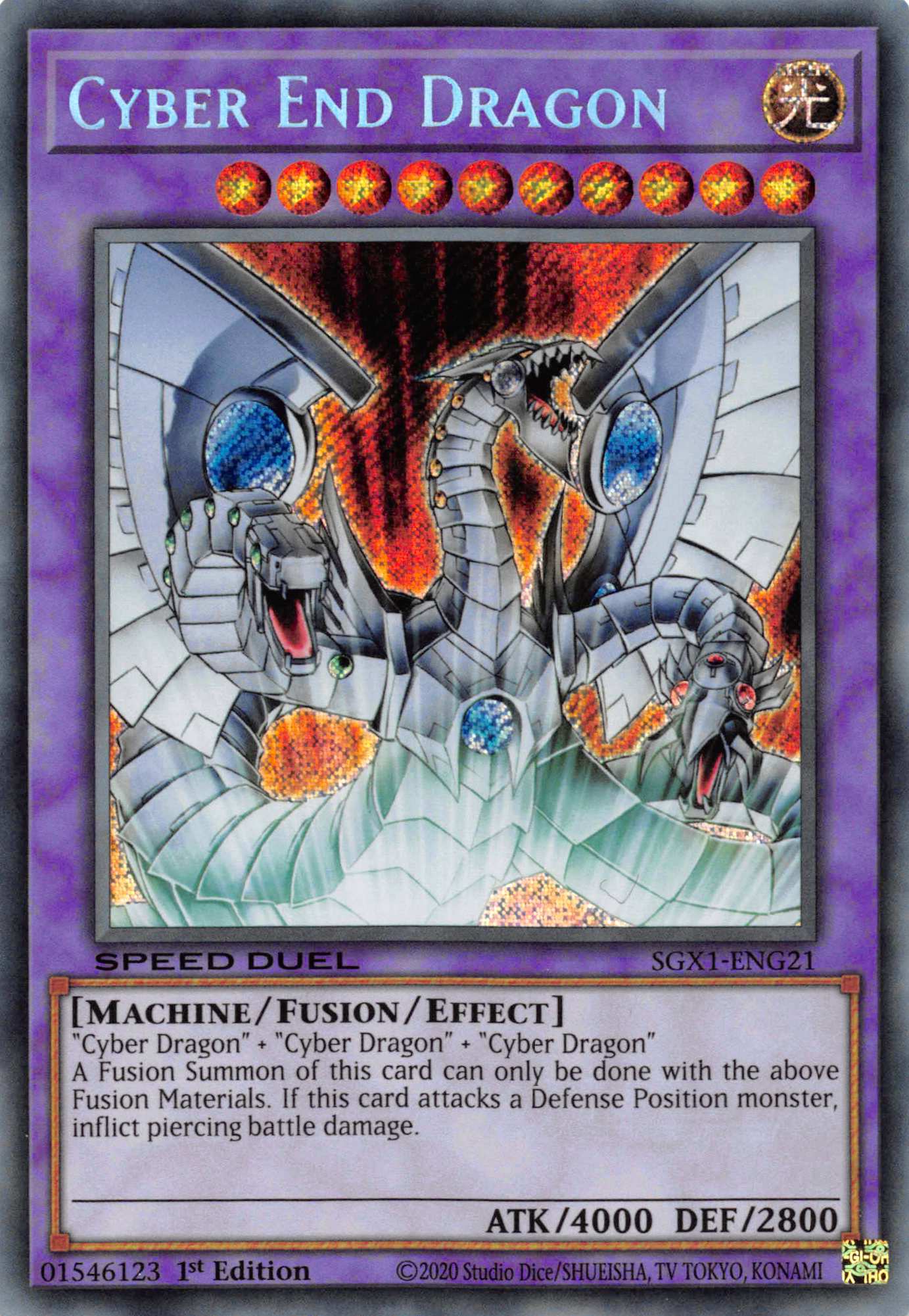 Cyber End Dragon [SGX1-ENG21] Secret Rare | GnG Games