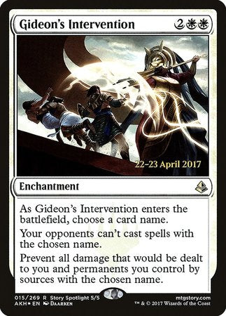 Gideon's Intervention [Amonkhet Promos] | GnG Games