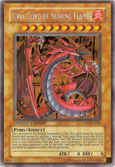 Uria, Lord of Searing Flames [CT03-EN005] Secret Rare | GnG Games