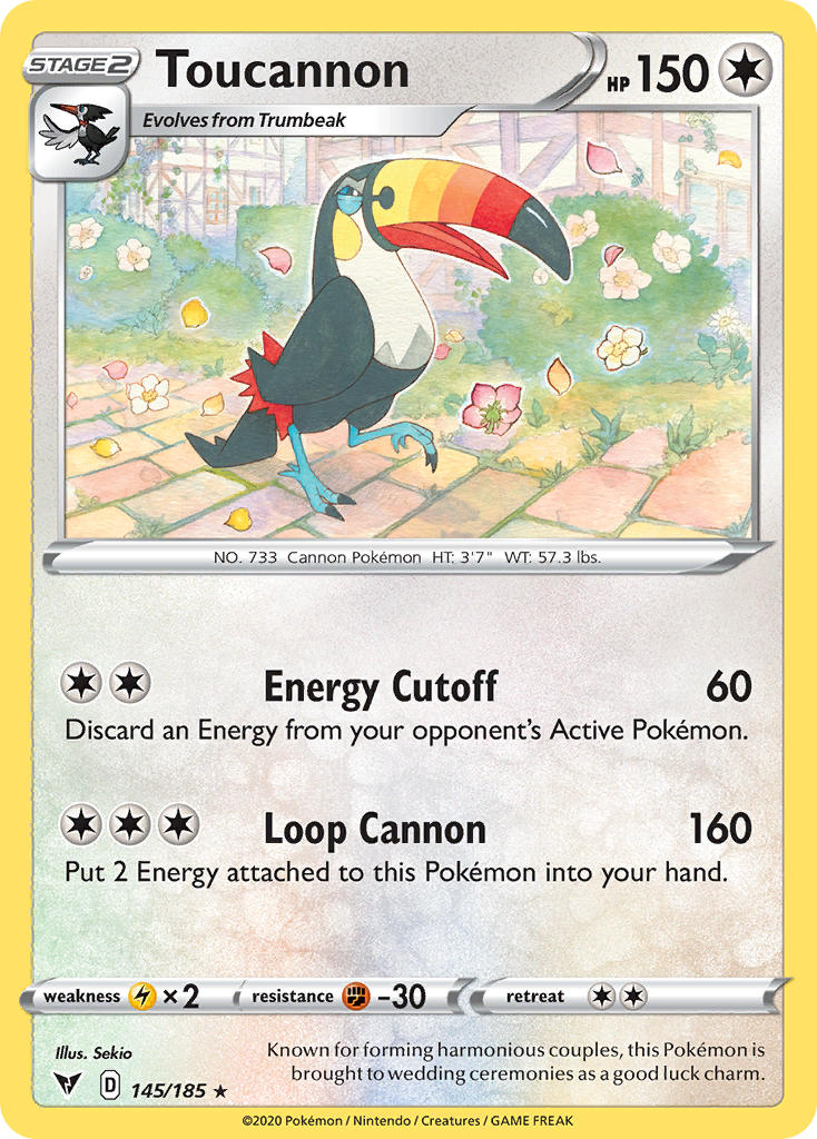 Toucannon (145/185) [Sword & Shield: Vivid Voltage] | GnG Games