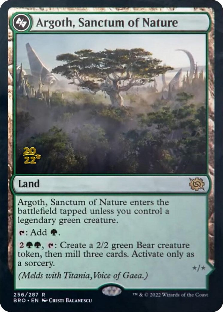 Argoth, Sanctum of Nature [The Brothers' War: Prerelease Promos] | GnG Games