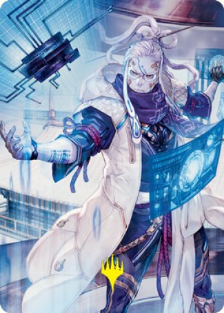 Tameshi, Reality Architect 2 Art Card (Gold-Stamped Signature) [Kamigawa: Neon Dynasty Art Series] | GnG Games