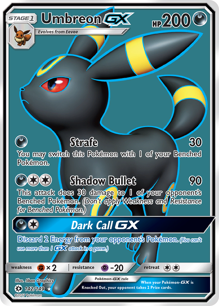 Umbreon GX (142/149) [Sun & Moon: Base Set] | GnG Games