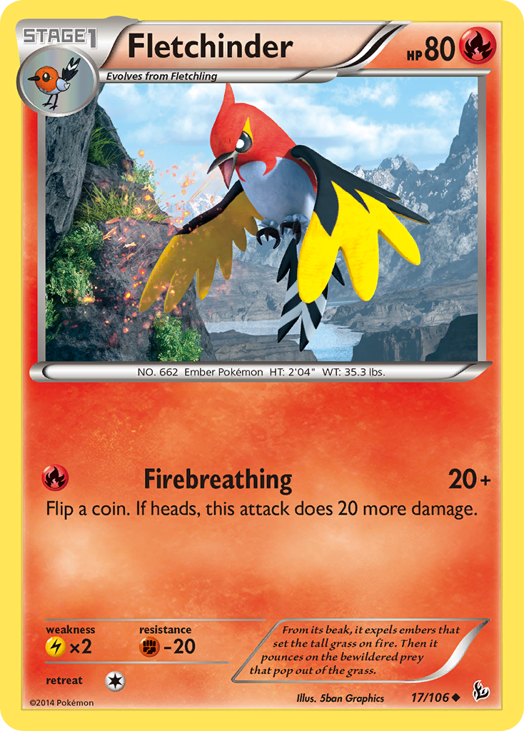 Fletchinder (17/106) [XY: Flashfire] | GnG Games