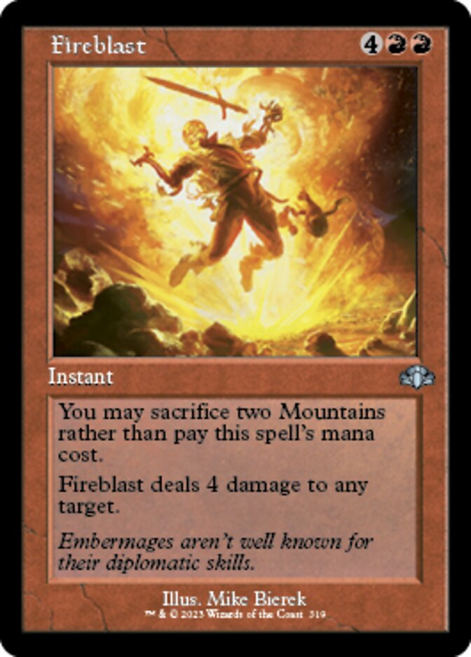 Fireblast (Retro) [Dominaria Remastered] | GnG Games