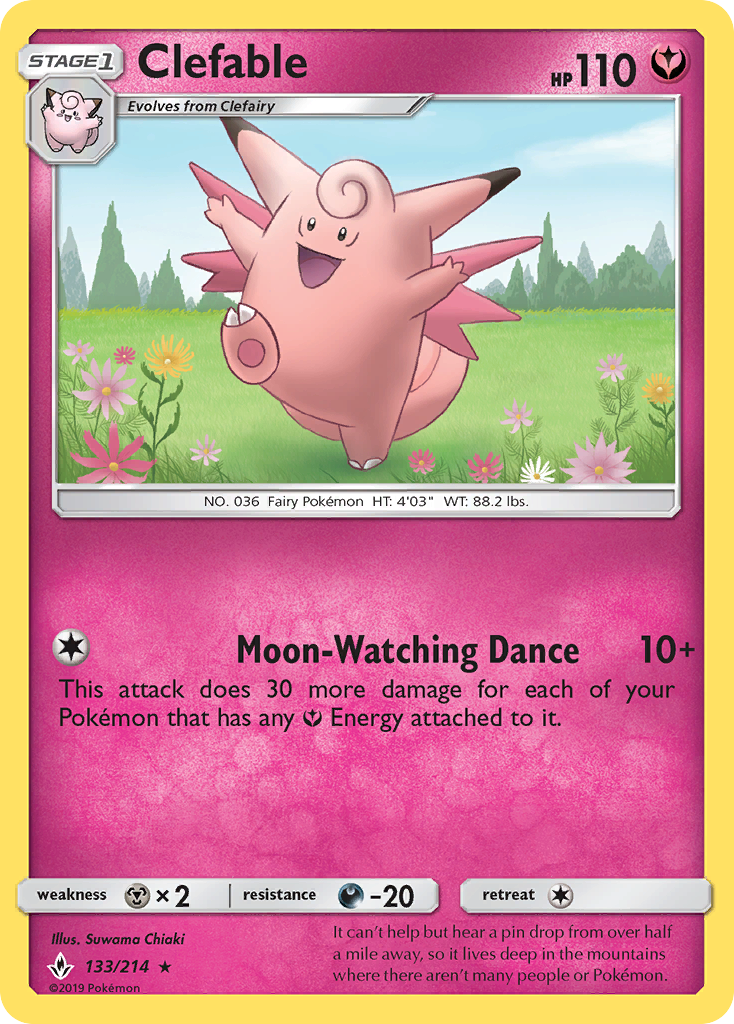 Clefable (133/214) [Sun & Moon: Unbroken Bonds] | GnG Games