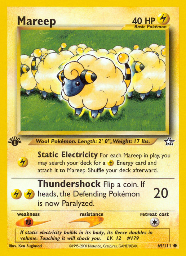 Mareep (65/111) [Neo Genesis 1st Edition] | GnG Games