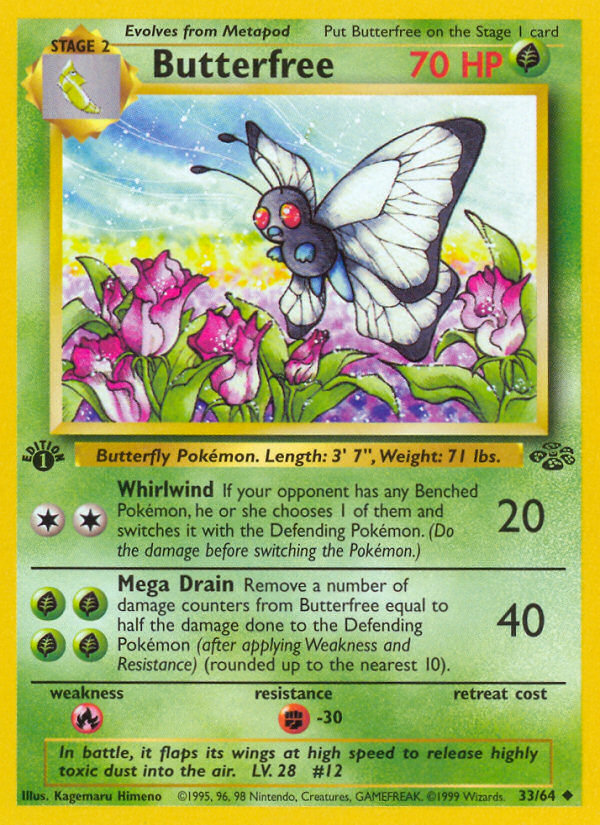 Butterfree (33/64) [Jungle 1st Edition] | GnG Games