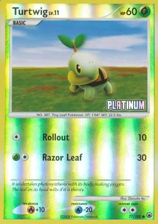 Turtwig (77/100) [Burger King Promos: 2009 Collection] | GnG Games