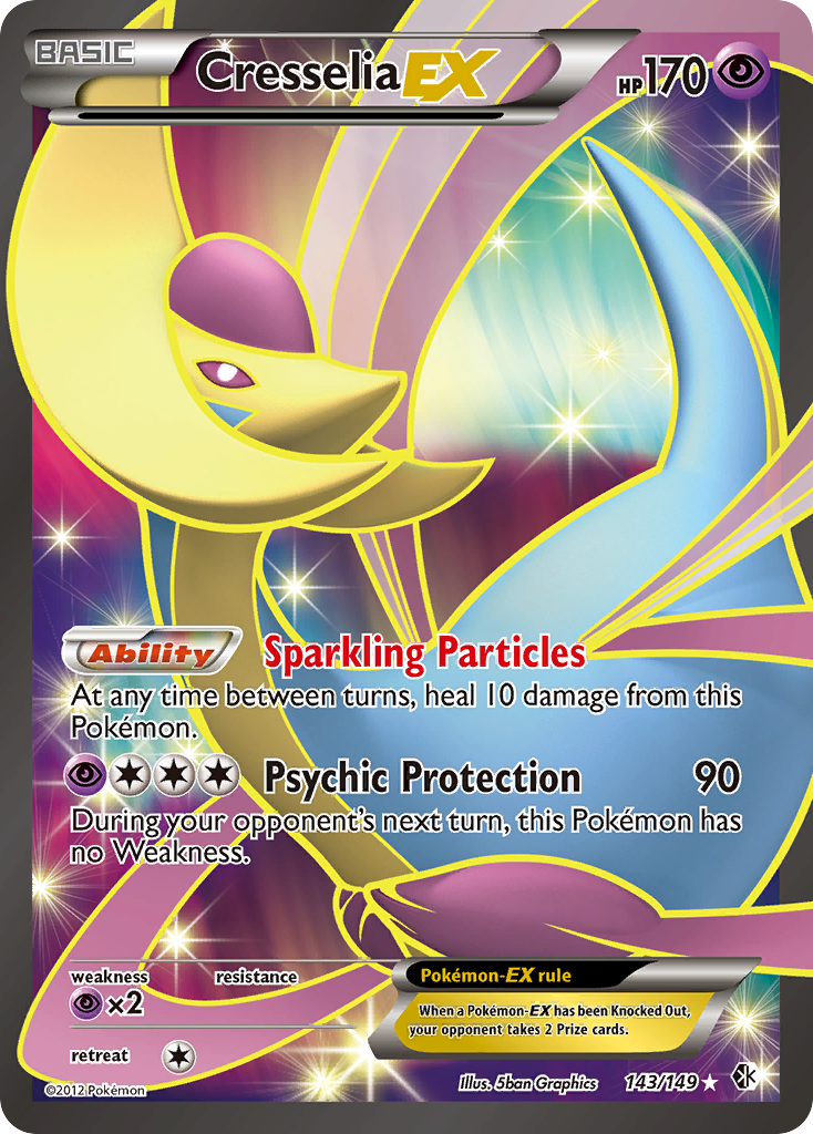 Cresselia EX (143/149) [Black & White: Boundaries Crossed] | GnG Games