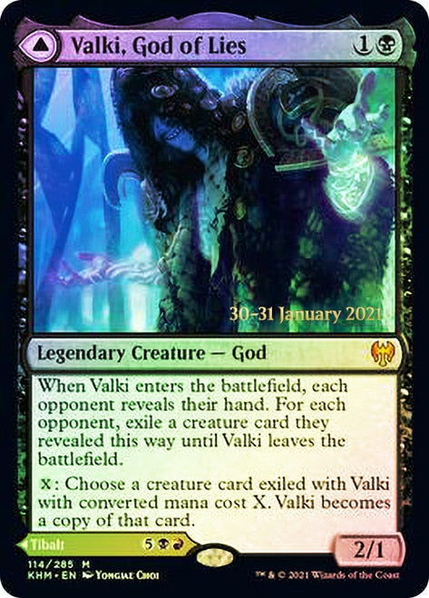 Valki, God of Lies // Tibalt, Cosmic Impostor  [Kaldheim Prerelease Promos] | GnG Games