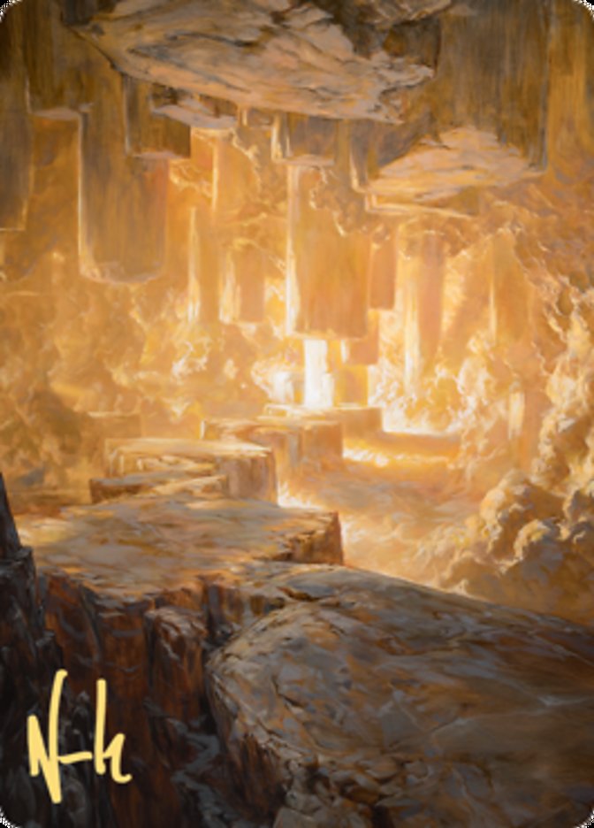 Pillarverge Pathway Art Card (Gold-Stamped Signature) [Zendikar Rising Art Series] | GnG Games