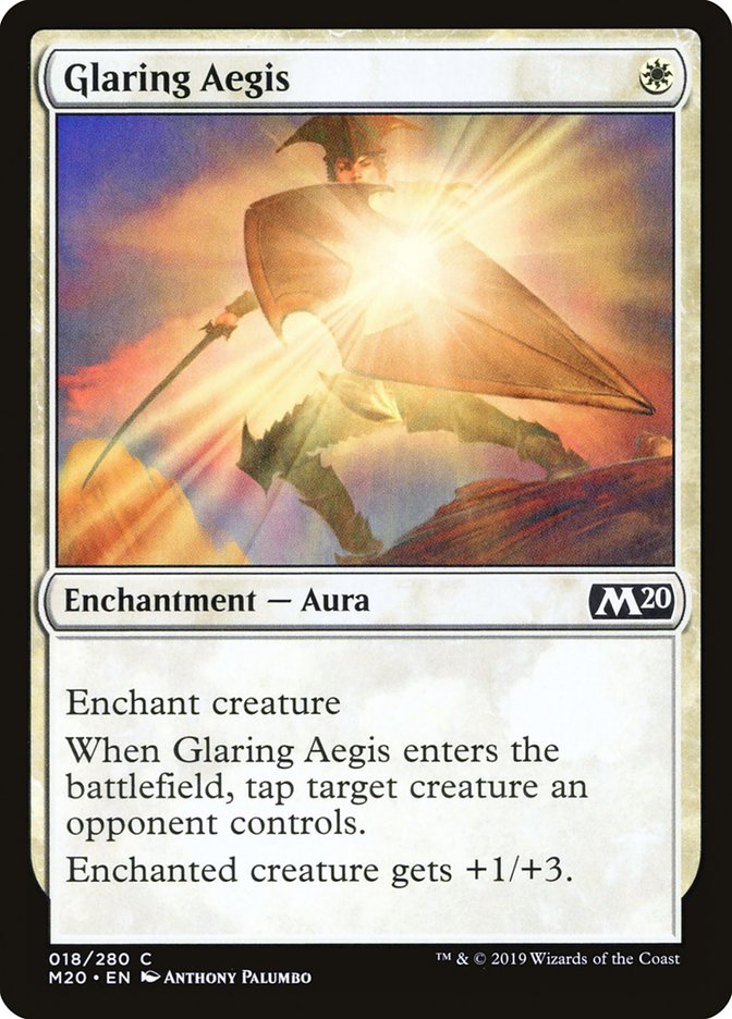 Glaring Aegis [Core Set 2020] | GnG Games