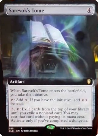 Sarevok's Tome (Extended Art) [Commander Legends: Battle for Baldur's Gate] | GnG Games